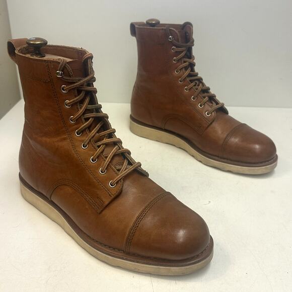 VGUC Rancourt & Co. x Helm x Huckberry Hunter Teak Cap Toe Boot Maine USA 10 D main image 6